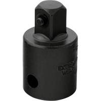 Socket Adapter, Impact, 1/2" Drive, 3/8" Socket, 1-7/16" L Mukwa Safety Services