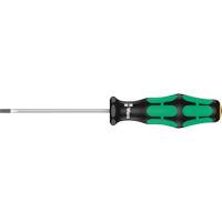Tournevis pour vis &agrave; fente, Tige de 1/8", Ronde, 6-5/16" lo, Prise en Plastique Mukwa Safety Services