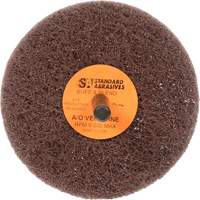 Standard Abrasives Buff & Blend Wheel, 3" Dia. x 1" W, 1/4" Arbor, Aluminum Oxide Mukwa Safety Services