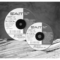 Cut-Off Wheel, 5" x 0.045", 7/8" Arbor, Type 27, Aluminum Oxide/Ceramic, 12200 RPM Mukwa Safety Services