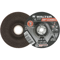 Meule combin&eacute;e HP Combo &agrave; moyeu d&eacute;port&eacute;, 4" x 1/8", Arbre de 3/8", Type 27 Mukwa Safety Services