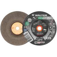 FLEXCUT MILL SCALE Grinding Wheel, 5", 36 Grit, Aluminum Oxide, 5/8"-11, 12200 RPM, Type 29 Mukwa Safety Services