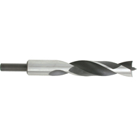 Brad Point, Wood Drills, 1", 8-5/8" Length, 1/2" Shank Mukwa Safety Services