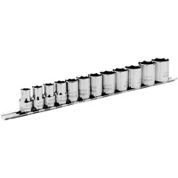 Metric Socket Set, 12 Pcs, 3/8" Drive Size Mukwa Safety Services