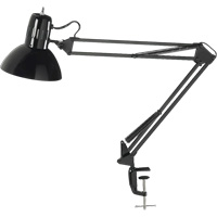 Lampes de bureau &agrave; pince - Bras flexible, 100 W, Incandescente, Pinces serre-joints, Noir Mukwa Safety Services