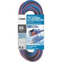 Cordon rallonge Arctic Blue, Toutes saisons, SJEOW, AWG 14/3, 15 A, 25' Mukwa Safety Services