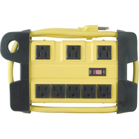 Bloc d'alimentation pour atelier, 8 Prise(s), 6', 15 A, 1875 W, 125 V Mukwa Safety Services