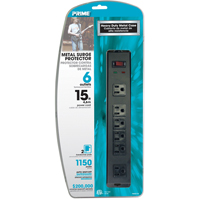 Protecteurs de surtension, 6 Prises, 1150 J, 1875 W, Cordon 15' Mukwa Safety Services