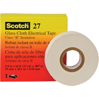 Scotch&reg; 27 Glass Cloth Electrical Tape, 19 mm (3/4") W x 20 m (66') L Mukwa Safety Services