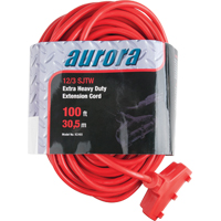Vinyl Extension Cord, Outdoor, SJTW, 12/3 AWG, 15 A, 3 Outlet(s), 100' Mukwa Safety Services