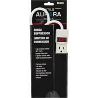Limiteur de surtension, 6 Prises, 200 J, 1875 W, Cordon 3' Mukwa Safety Services