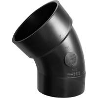 Raccord sanitaire en coude m&acirc;le-femelle 45°, Chantepleure x noeud, Plastique, 6" Mukwa Safety Services