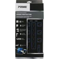Limiteurs de surtension avec chargeur USB, 12 Prises, 4200 J, 1875 W, Cordon 6' Mukwa Safety Services