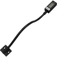 LED Gooseneck Maplight, 1 W, LED, 12" Neck, Black Mukwa Safety Services