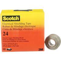 Scotch&reg; Electrical Shielding Tape, 25.4 mm (1") x 4.6 m (15'), Black, 16 mils Mukwa Safety Services