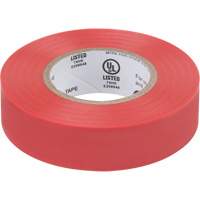 Electrical Tape, 19 mm (3/4") x 18 M (60'), Red, 7 mils Mukwa Safety Services