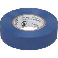 Electrical Tape, 19 mm (3/4") x 18 M (60'), Blue, 7 mils Mukwa Safety Services