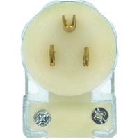 Prise de rallonge &agrave; angle de qualit&eacute; hospitali&egrave;re, Nylon, 15 A, 125 V Mukwa Safety Services