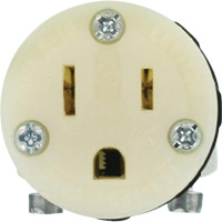 Hospital Grade Extension Plug Connector, 5-15R, Nylon Mukwa Safety Services