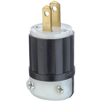 Hospital Grade Extension Plug, Nylon, 15 A, 125 V Mukwa Safety Services
