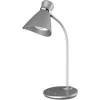 Lampe de bureau, 6 W, DEL, Col 16", Argent Mukwa Safety Services