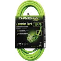 Flexzilla&reg; Pro Industrial Extension Cord, All-Weather, SJTW, 14/3 AWG, 15 A, 25' Mukwa Safety Services