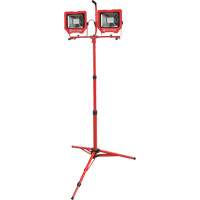 Twin Work Light with Tripod, LED, 72 W, 8000 Lumens, Aluminum Housing Mukwa Safety Services