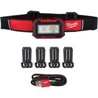Lampe frontale magn&eacute;tique et lampe de travail, DEL, 450 lumens, 2,5 hres de fonctionnement, piles Rechargeable Mukwa Safety Services