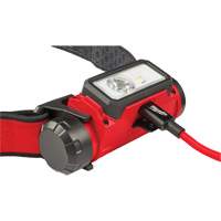 REDLITHIUM USB Hardhat Headlamp, LED, 600 Lumens, 5 Hrs. Run Time, Rechargeable Batteries Mukwa Safety Services