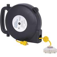 JPCR-1450 ABS Extension Cord Reel, Indoor/Outdoor, SJTW, 14 AWG, 13 A, 45' Mukwa Safety Services
