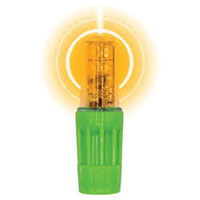 Lampe &agrave; DEL tr&egrave;s lumineuse Rocket II pour les fouets d'avertissement style &agrave; douille 1156, Clignotement, Ambr&eacute;e Mukwa Safety Services