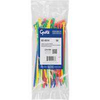 Nylon Cable Ties, 8" Long, 50 lbs. Tensile Strength Mukwa Safety Services