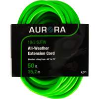 Industrial Extension Cord, All-Weather, SJTW, 10/3 AWG, 15 A, 50' Mukwa Safety Services