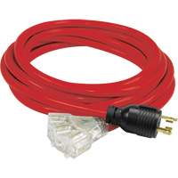 Generator Extension Cord with Tritap, STW, 10 AWG, 3 Outlet(s), 25' Mukwa Safety Services