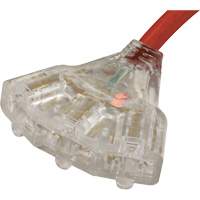 Generator Extension Cord with Tritap, STW, 10 AWG, 3 Outlet(s), 25' Mukwa Safety Services