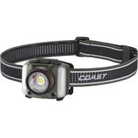 FL97R Tri-Colour Headlamp with Twist Focus & Voice Activation, LED, 830 Lumens, 2 Hrs. Run Time, Rechargeable Batteries Mukwa Safety Services