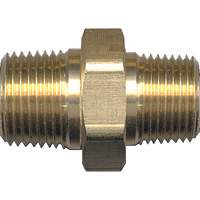 Mamelon de r&eacute;duction hexagonal, Laiton, 1/4" x 1/8", NPT x NPT Mukwa Safety Services