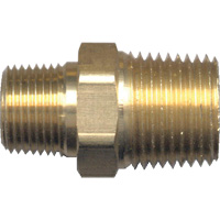 Mamelon de r&eacute;duction hexagonal, Laiton, 1/2" x 3/8", NPT x NPT Mukwa Safety Services