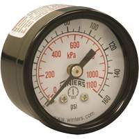 Economy Pressure Gauge, 1-1/2" , 0 - 160 psi, Back Mount, Analogue Mukwa Safety Services