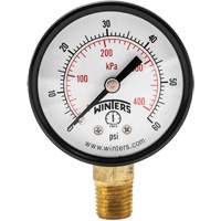 Economy Pressure Gauge, 2" , 0 - 60 psi, Bottom Mount, Analogue Mukwa Safety Services
