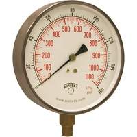 Contractor Pressure Gauge, 4-1/2" , 0 - 160 psi, Bottom Mount, Analogue Mukwa Safety Services