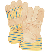 Fitters Patch Palm Gloves, Large, Grain Cowhide Palm, Cotton Inner Lining Mukwa Safety Services