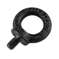 Eye Bolt, 1/8" Dia., 1/2" L, Uncoated Natural Finish, 300 lbs. (0.15 tons) Capacity Mukwa Safety Services